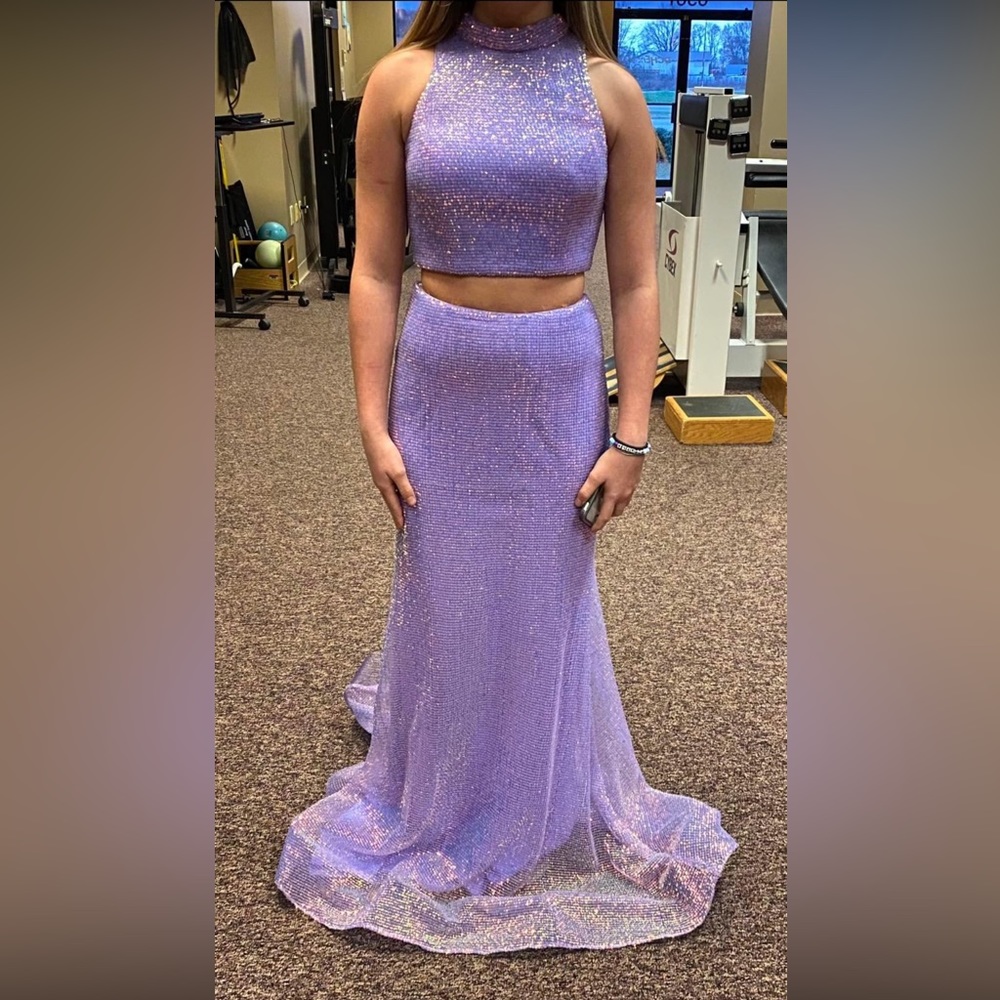 Purple Rachel Allan Prom Dress- Size 2